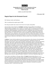 Report to the Permanent Council by the OSCE Representative on Freedom of the Media