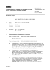 Journal of the 469th Plenary Meeting of the Forum for Security Co-operation (es)