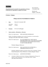 Journal of the 470th Plenary Meeting of the Forum for Security Co-operation (fr)