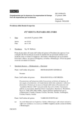 Journal of the 472nd Plenary Meeting of the Forum for Security Co-operation (it)