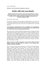 Interview with the Head of the OSCE Mission to Croatia