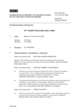 Journal of the 477th Plenary Meeting of the Forum for Security Co-operation (es)