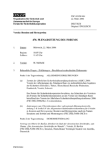 Journal of the 478th Plenary Meeting of the Forum for Security Co-operation (de)