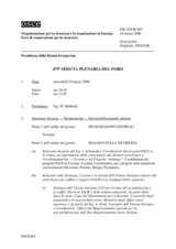 Journal of the 479th Plenary Meeting of the Forum for Security Co-operation (it)