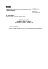 Permanent Council Decision No. 573 (it)