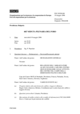 Journal of the 482nd Plenary Meeting of the Forum for Security Co-operation (it)