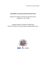 OSCE/ODIHR at 15 years: successes and the future
