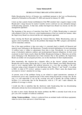 Presentation by Tamar Kinturashvili