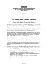 The State of Media Freedom in Kosovo