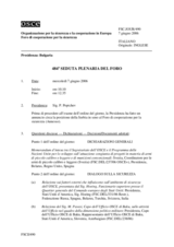 Journal of the 484th Plenary Meeting of the Forum for Security Co-operation (it)