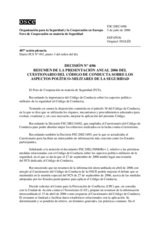 Forum for Security Co-operation Decision No. 4/06 (es)