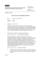 Journal of the 491st Plenary Meeting of the Forum for Security Co-operation (fr)