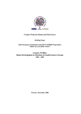 Country Profiles: Roma Participation in Elections in South-Eastern Europe 2003 - 2005