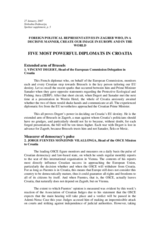 Article on the five most influential diplomats in Croatia