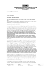 Report to the Permanent Council