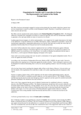 Report to the Permanent Council