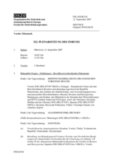Journal of the 522nd Plenary Meeting of the Forum for Security Co-operation (de)