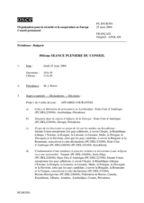 Journal of the 501st Plenary Meeting of the Permanent Council (fr)