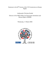 Statement by Ambassador Christian Strohal at the 60th Session of the United Nations Commission on Human Rights