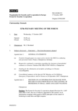 Journal of the 527th Plenary Meeting of the Forum for Security Co-operation