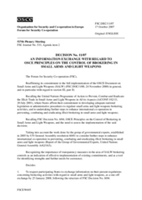 Forum for Security Co-operation Decision No. 11/07