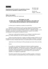 Forum for Security Co-operation Decision No. 12/07 (fr)