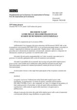 Forum for Security Co-operation Decision No. 12/07 (it)