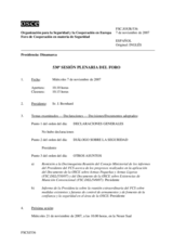 Journal of the 530th Plenary Meeting of the Forum for Security Co-operation (es)