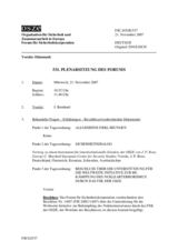 Journal of the 531th Plenary Meeting of the Forum for Security Co-operation (de)