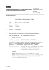 Journal of the 531th Plenary Meeting of the Forum for Security Co-operation (es)