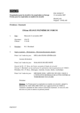 Journal of the 531th Plenary Meeting of the Forum for Security Co-operation (fr)
