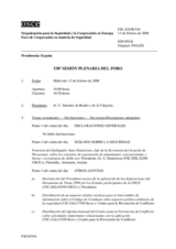 Journal of the 538th Plenary Meeting of the Forum for Security Co-operation (es)