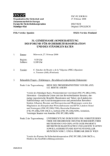 Journal of the 31st Special Joint Meeting of the Forum for Security Co-operation and the Permanent Council (de)