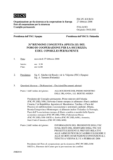 Journal of the 31st Special Joint Meeting of the Forum for Security Co-operation and the Permanent Council (it)
