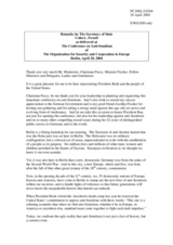 Remarks by US Secretary of State Colin Powell