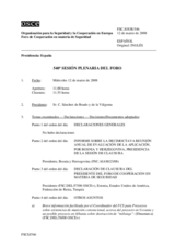 Journal of the 540th Plenary Meeting of the Forum for Security Co-operation (es)