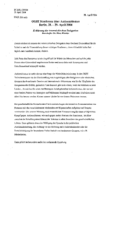 Statement by Ambassador Hans Winkler, Austrian Delegation