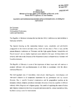 Address by Dimitrij Rupel, Minister of Foreign Affairs of the Republic of Slovenia