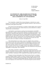 Erklärung der österreichischen Delegation Botschafter Dr. Hans Winkler