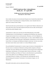 Erklärung der österreichischen Delegation Botschafter Dr. Hans Winkler (de)