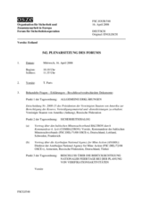 Journal of the 542nd Plenary Meeting of the Forum for Security Co-operation (de)