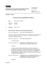 Journal of the 543rd Plenary Meeting of the Forum for Security Co-operation (fr)