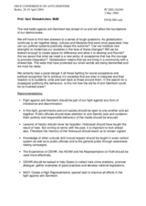 Statement by Prof. Gert Weisskirchen, MdB