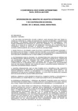 Statement by the Minister of Spain of Foreign Affairs and Cooperation, H.E. Mr. Miguel Angel Moratinos  (es)