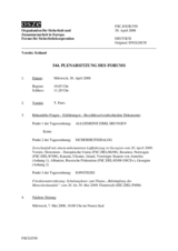 Journal of the 544th Plenary Meeting of the Forum for Security Co-operation (de)