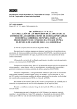 Forum for Security Co-operation Decision, subject to a silence procedure expiring on Monday, 26 March 2008, at 12 Noon (es)