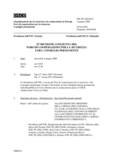 Journal of the 32nd Special Joint Meeting of the Forum for Security Co-operation and the Permanent Council (it)