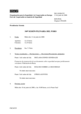 Journal of the 549th Plenary Meeting of the Forum for Security Co-operation (es)