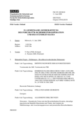 Journal of the 33rd Special Joint Meeting of the Forum for Security Co-operation and the Permanent Council (de)