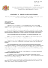 Statement by the Delegation of Georgia on Abkhazia, Georgia